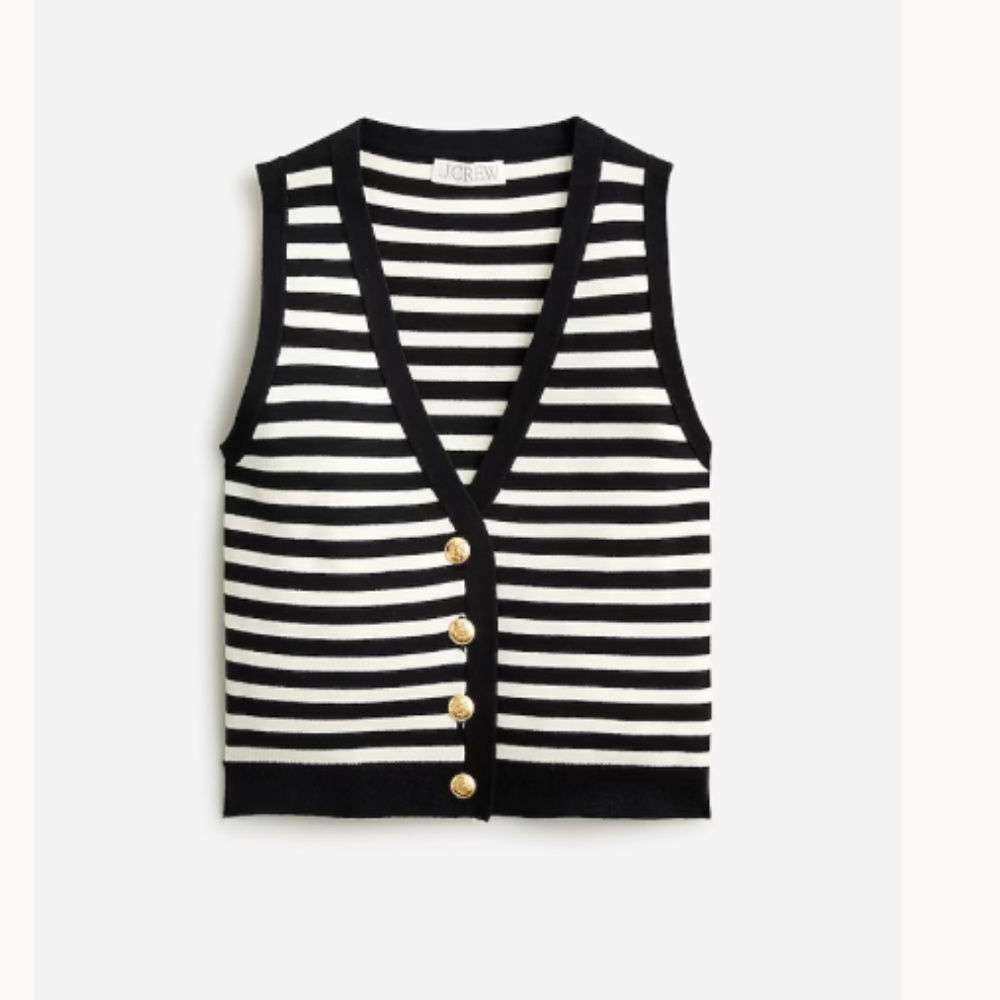 Jcrew Emilie sweater-vest in stripe